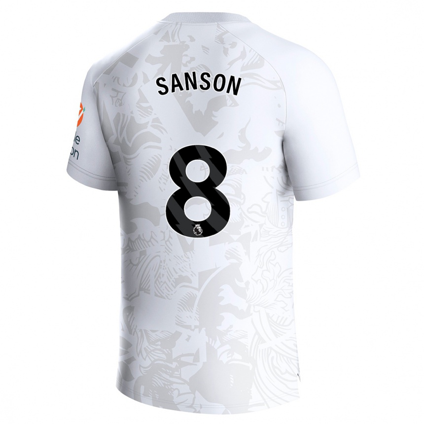 Niño Fútbol Camiseta Morgan Sanson #8 Blanco 2ª Equipación 2023/24 México