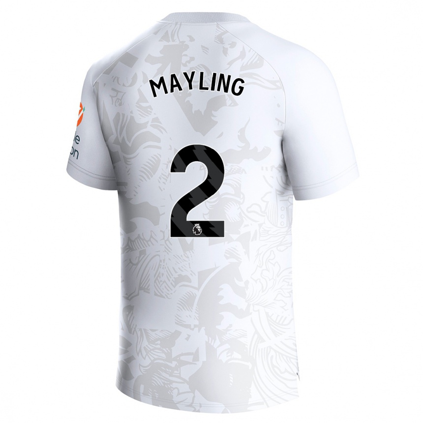 Niño Fútbol Camiseta Sarah Mayling #2 Blanco 2ª Equipación 2023/24 México