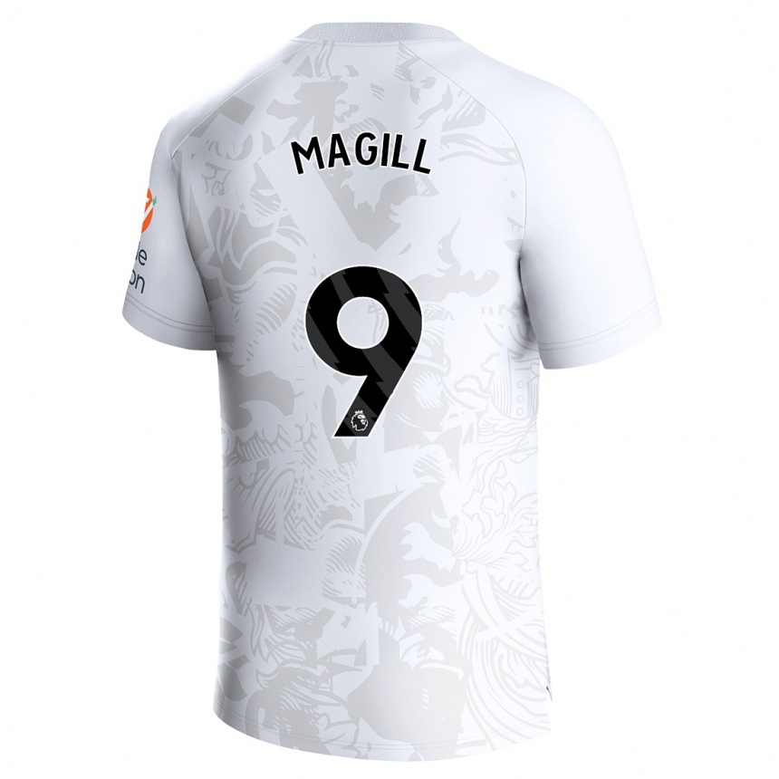 Niño Fútbol Camiseta Simone Magill #9 Blanco 2ª Equipación 2023/24 México