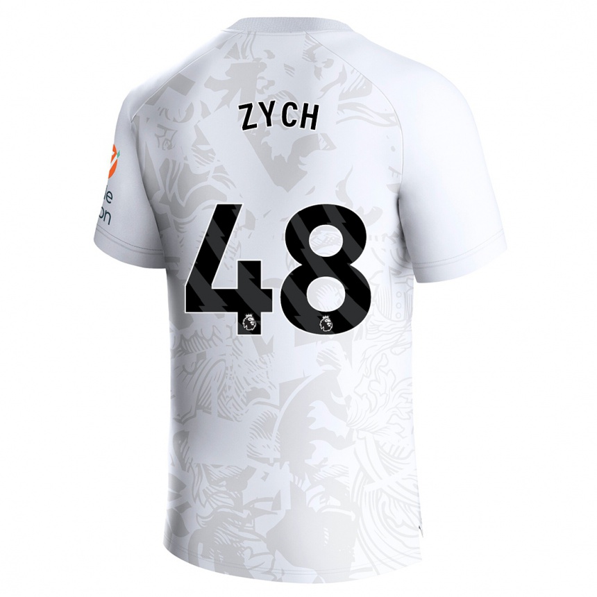 Niño Fútbol Camiseta Oliwier Zych #48 Blanco 2ª Equipación 2023/24 México