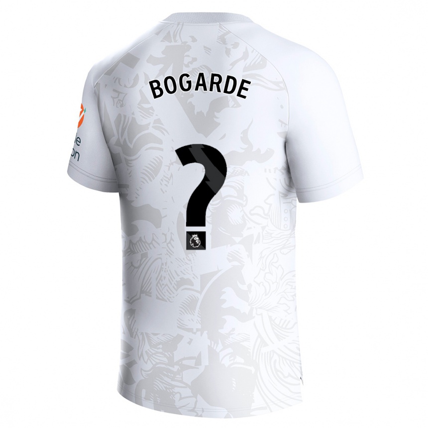 Niño Fútbol Camiseta Lamare Bogarde #0 Blanco 2ª Equipación 2023/24 México