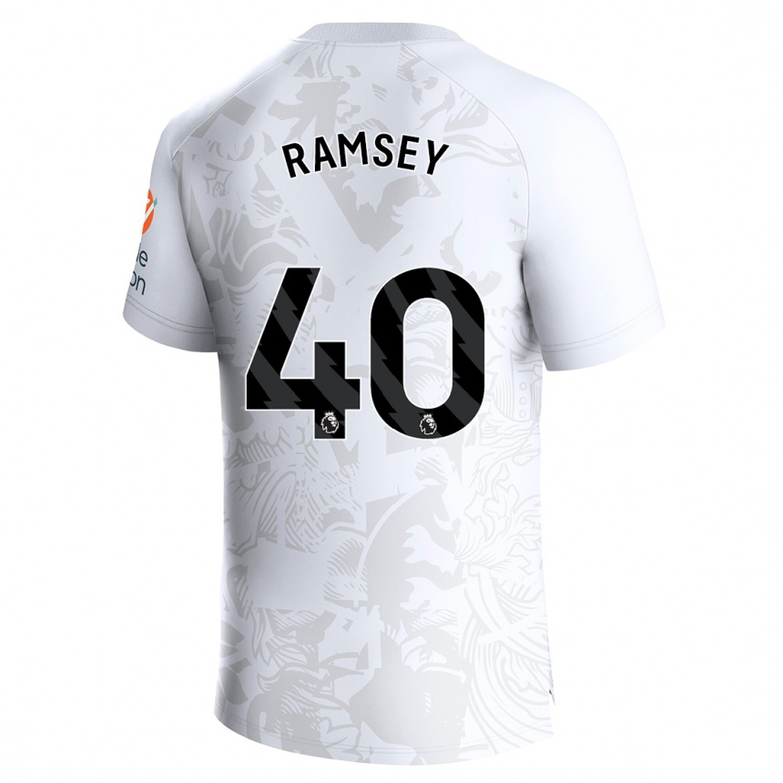 Niño Fútbol Camiseta Aaron Ramsey #40 Blanco 2ª Equipación 2023/24 México