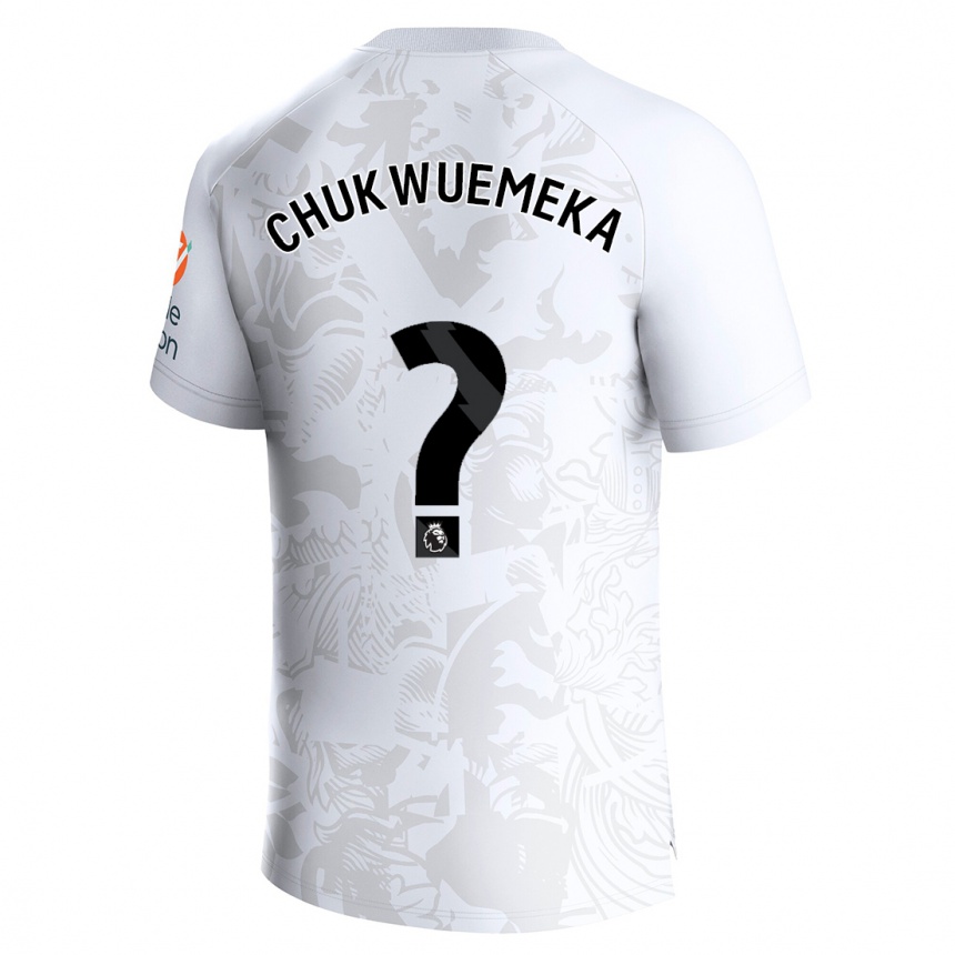 Niño Fútbol Camiseta Caleb Chukwuemeka #0 Blanco 2ª Equipación 2023/24 México