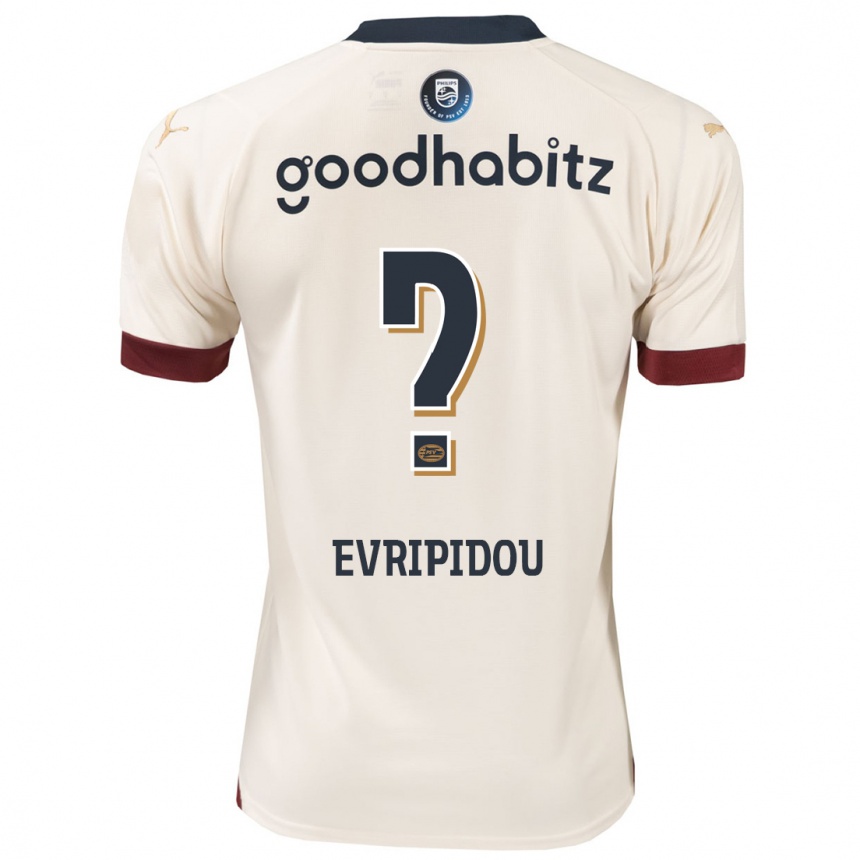 Niño Fútbol Camiseta Konstantinos Evripidou #0 Blanquecino 2ª Equipación 2023/24 México