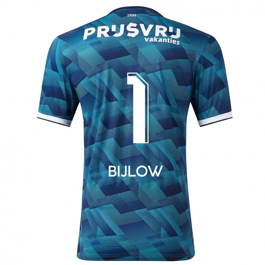 Niño Fútbol Camiseta Justin Bijlow #1 Azul 2ª Equipación 2023/24 México