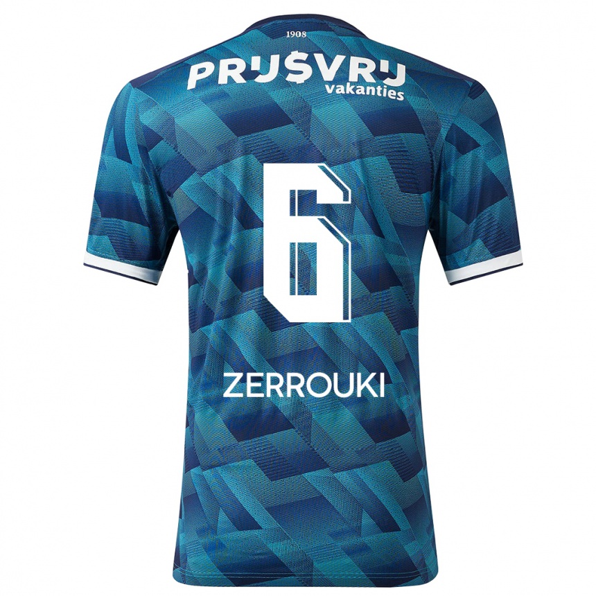 Niño Fútbol Camiseta Ramiz Zerrouki #6 Azul 2ª Equipación 2023/24 México