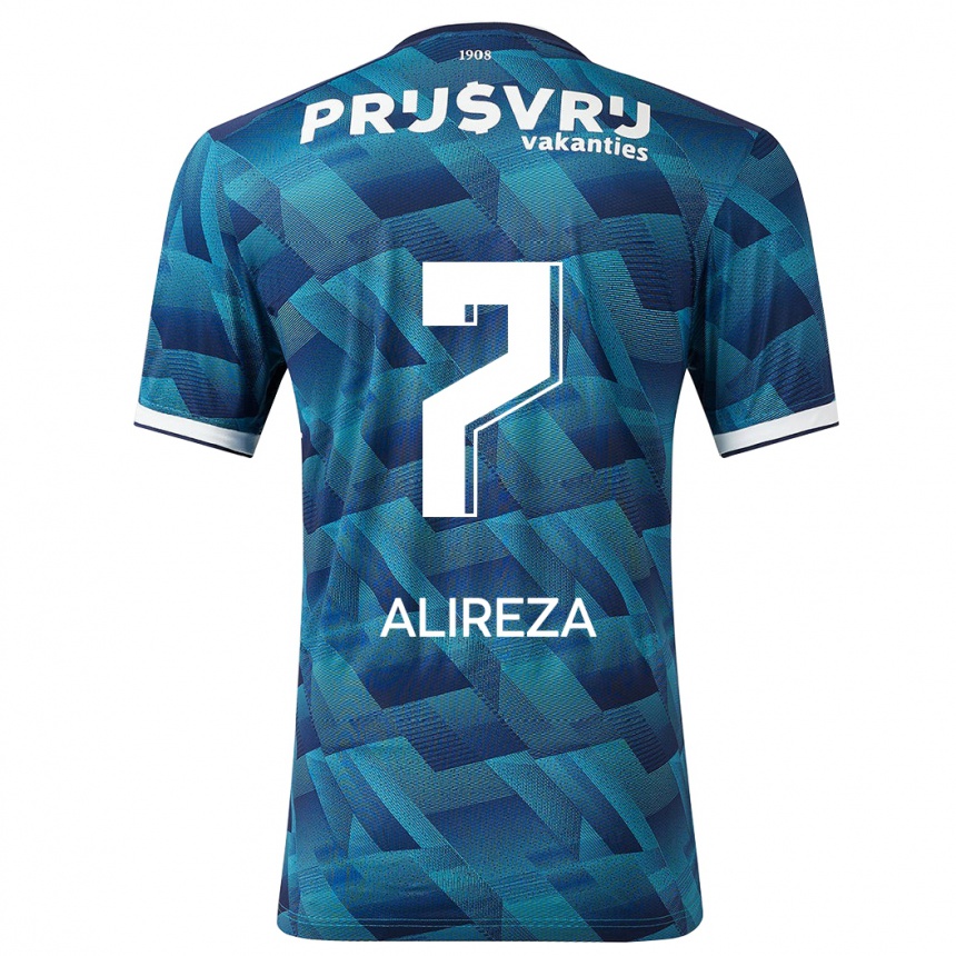 Niño Fútbol Camiseta Alireza Jahanbakhsh #7 Azul 2ª Equipación 2023/24 México