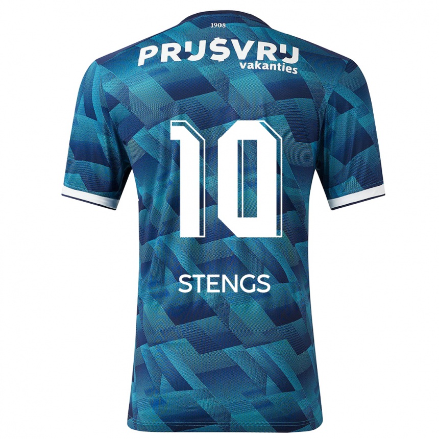 Niño Fútbol Camiseta Calvin Stengs #10 Azul 2ª Equipación 2023/24 México