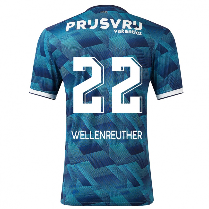 Niño Fútbol Camiseta Timon Wellenreuther #22 Azul 2ª Equipación 2023/24 México