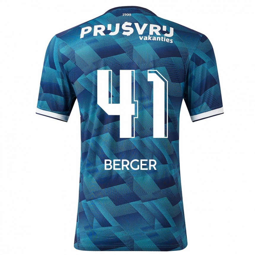 Niño Fútbol Camiseta Mannou Berger #41 Azul 2ª Equipación 2023/24 México