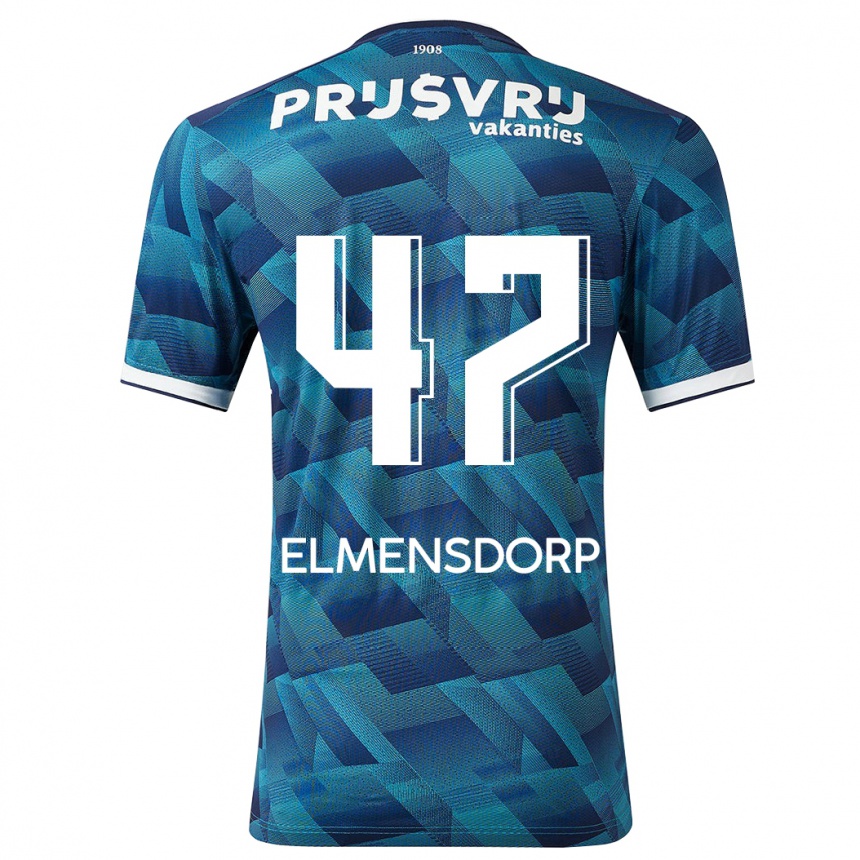 Niño Fútbol Camiseta Paris Elmensdorp #47 Azul 2ª Equipación 2023/24 México