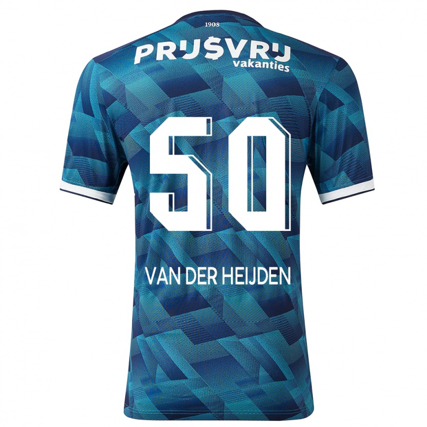 Niño Fútbol Camiseta Délano Van Der Heijden #50 Azul 2ª Equipación 2023/24 México