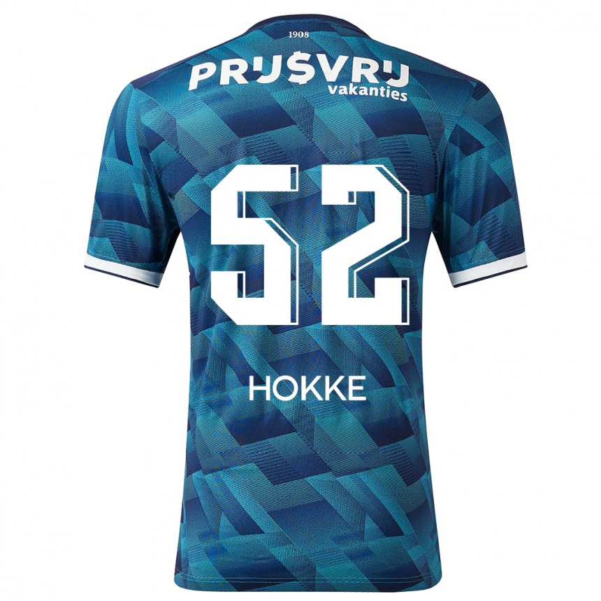 Niño Fútbol Camiseta Milan Hokke #52 Azul 2ª Equipación 2023/24 México