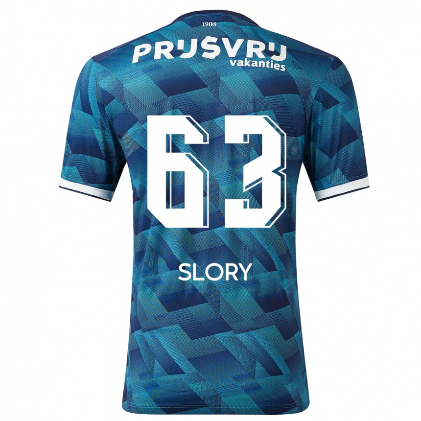 Niño Fútbol Camiseta Jaden Slory #63 Azul 2ª Equipación 2023/24 México