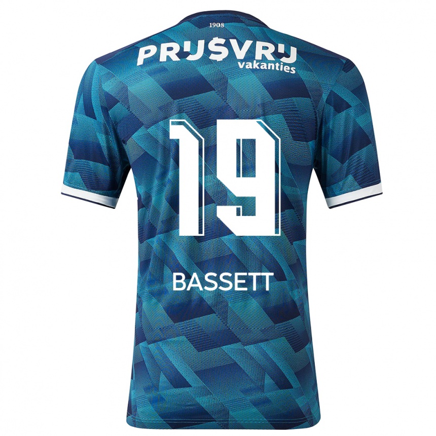 Niño Fútbol Camiseta Cole Bassett #19 Azul 2ª Equipación 2023/24 México