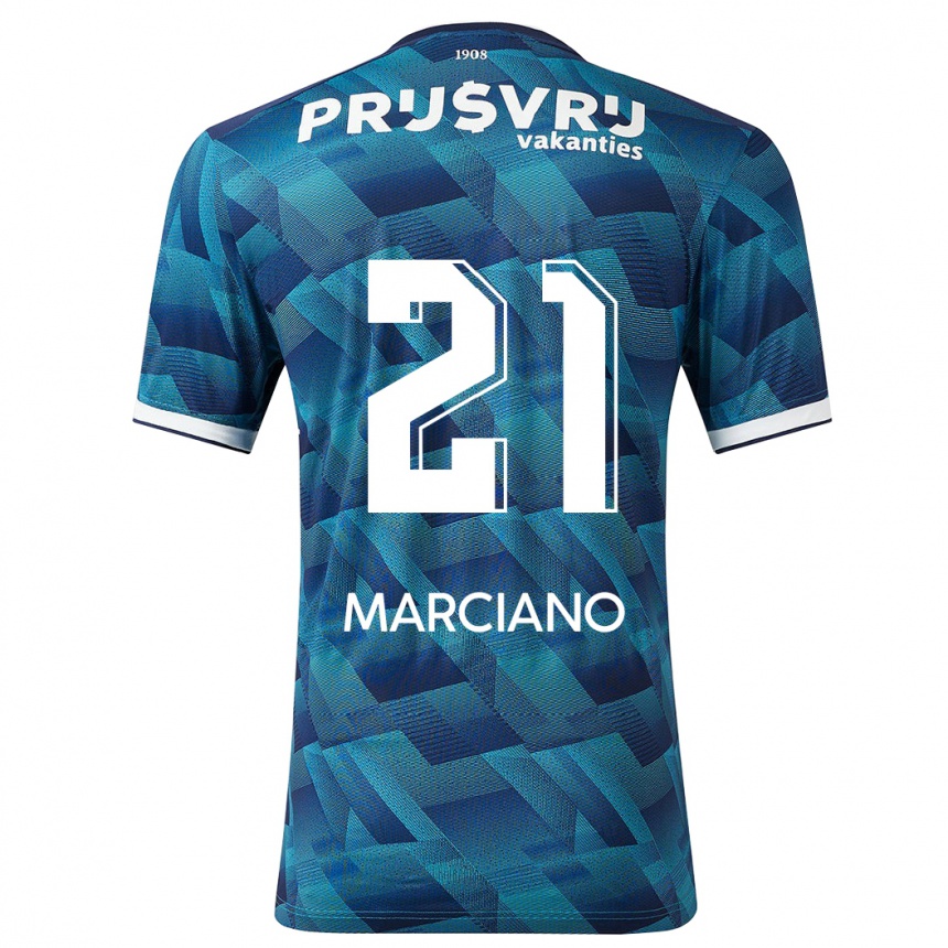 Niño Fútbol Camiseta Ofir Marciano #21 Azul 2ª Equipación 2023/24 México