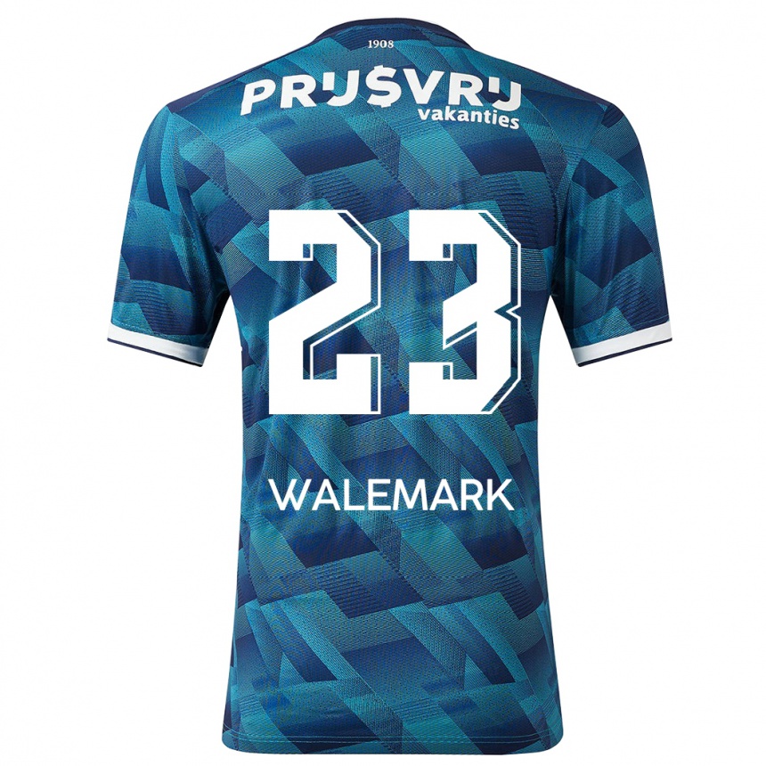 Niño Fútbol Camiseta Patrik Walemark #23 Azul 2ª Equipación 2023/24 México