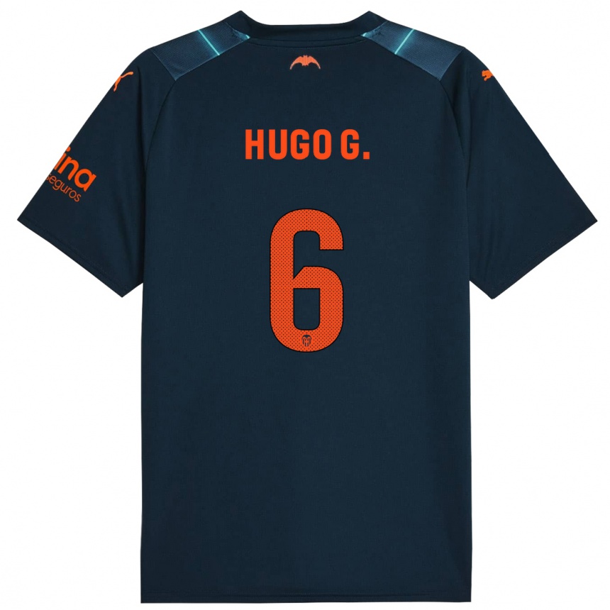 Niño Fútbol Camiseta Hugo Guillamón #6 Azul Marino 2ª Equipación 2023/24 México