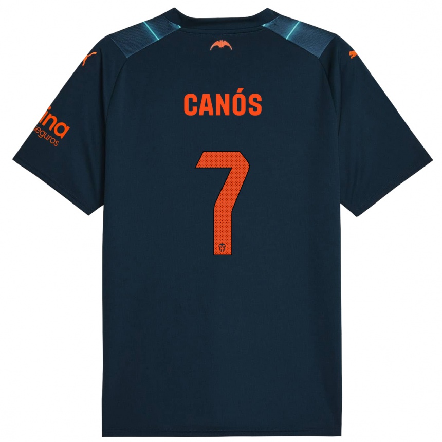 Niño Fútbol Camiseta Sergi Canós #7 Azul Marino 2ª Equipación 2023/24 México