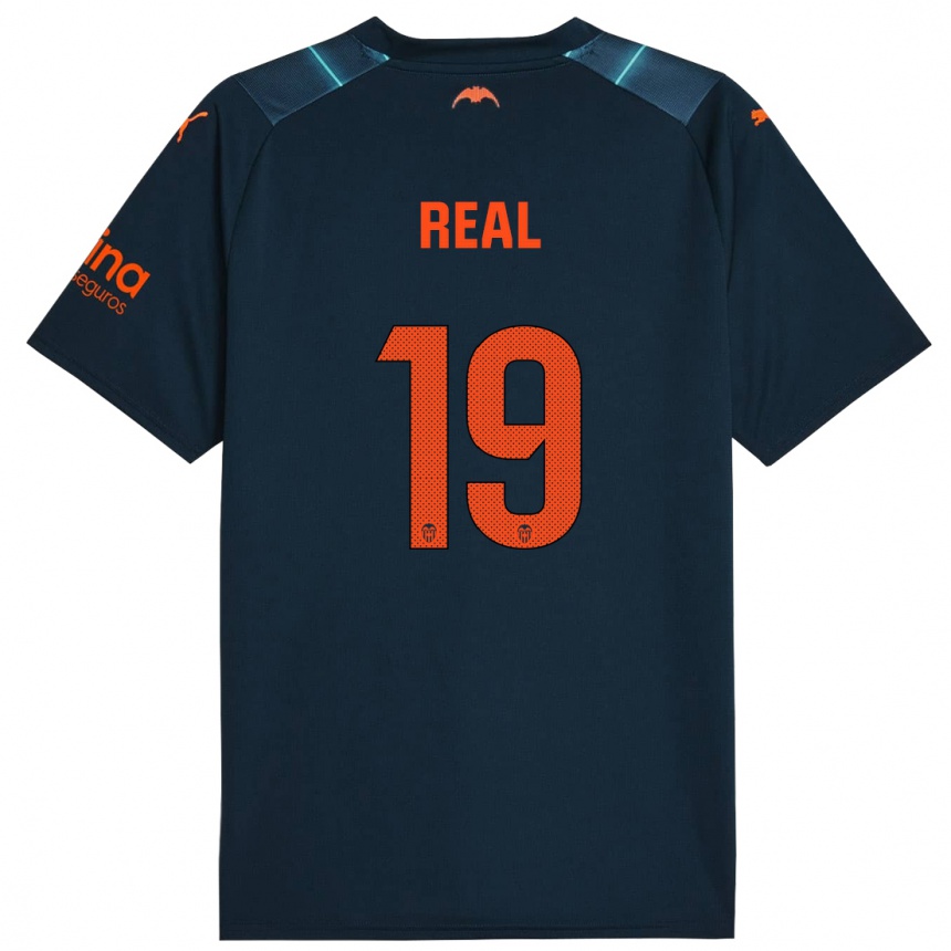 Niño Fútbol Camiseta Kerlly Real #19 Azul Marino 2ª Equipación 2023/24 México