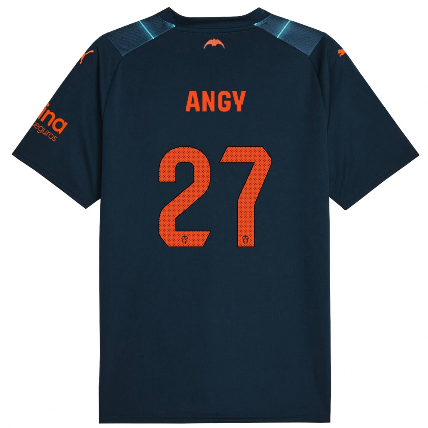 Niño Fútbol Camiseta Angy #27 Azul Marino 2ª Equipación 2023/24 México