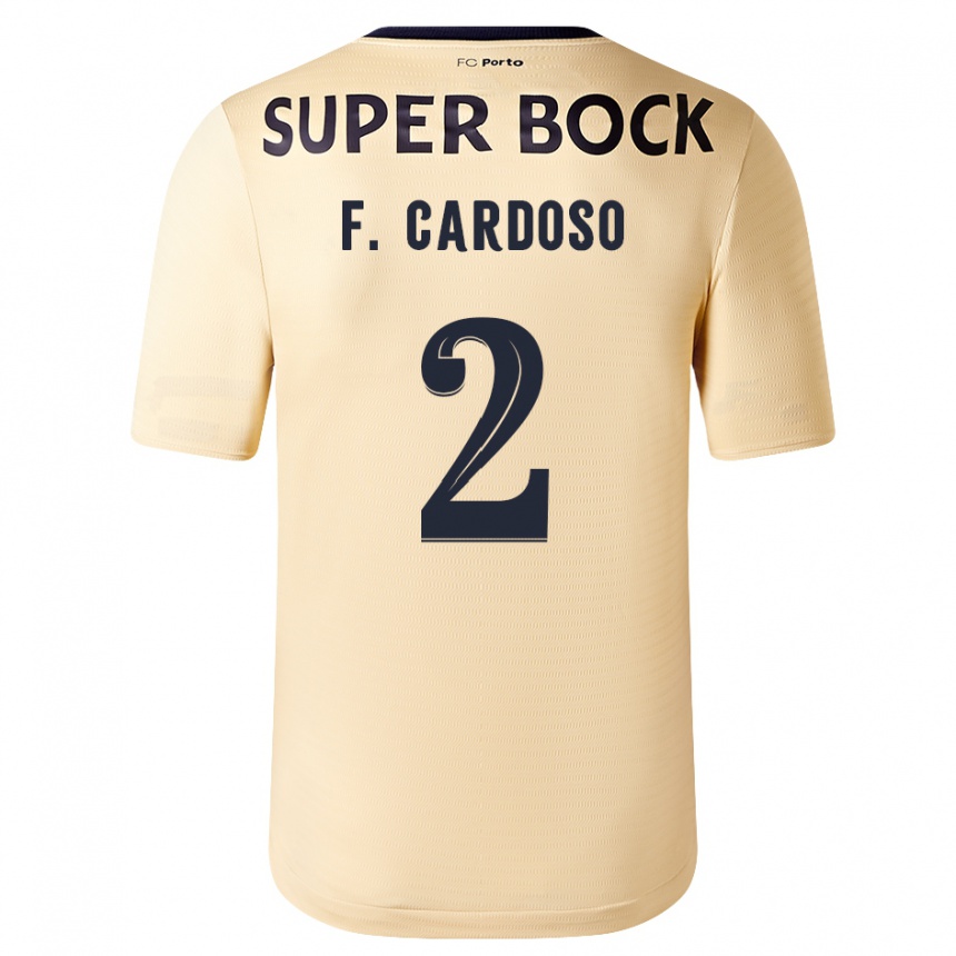 Niño Fútbol Camiseta Fábio Cardoso #2 Beige-Dorado 2ª Equipación 2023/24 México