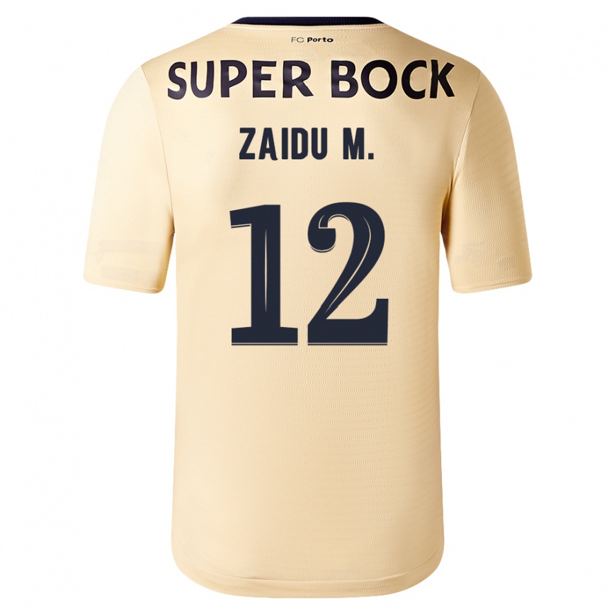 Niño Fútbol Camiseta Zaidu #12 Beige-Dorado 2ª Equipación 2023/24 México