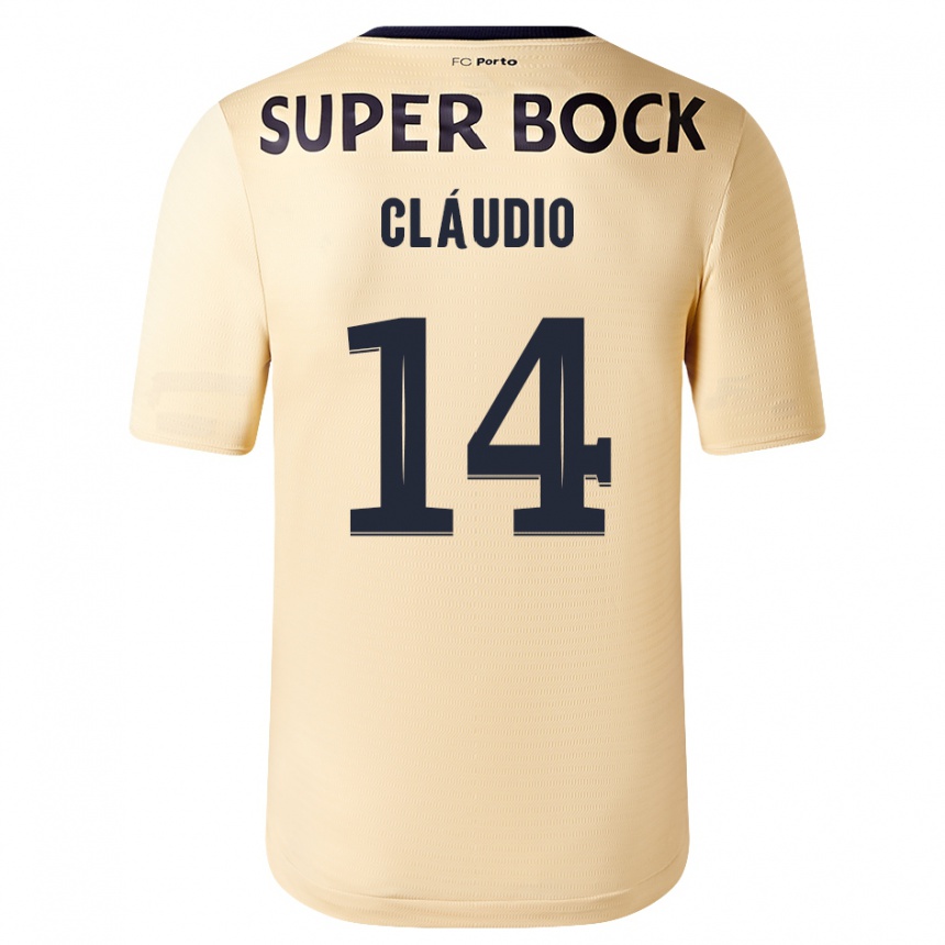 Niño Fútbol Camiseta Cláudio Ramos #14 Beige-Dorado 2ª Equipación 2023/24 México