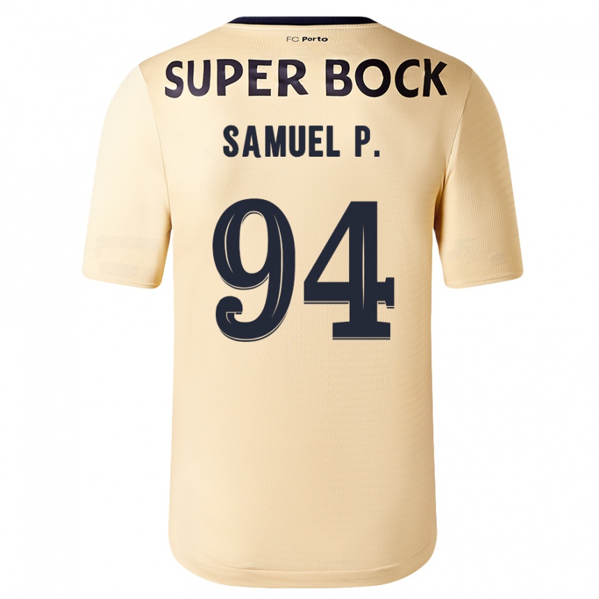 Niño Fútbol Camiseta Samuel #94 Beige-Dorado 2ª Equipación 2023/24 México