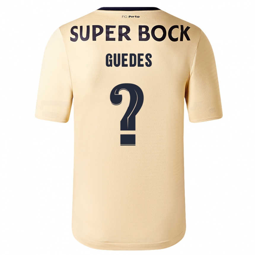 Niño Fútbol Camiseta Gui Guedes #0 Beige-Dorado 2ª Equipación 2023/24 México