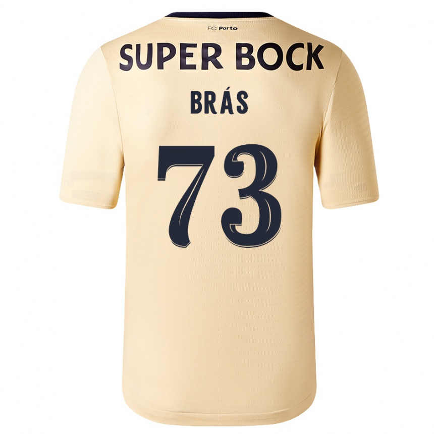 Niño Fútbol Camiseta Gabriel Brás #73 Beige-Dorado 2ª Equipación 2023/24 México