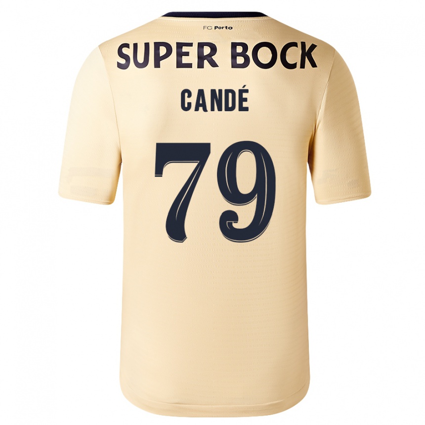 Niño Fútbol Camiseta Umaro Candé #79 Beige-Dorado 2ª Equipación 2023/24 México