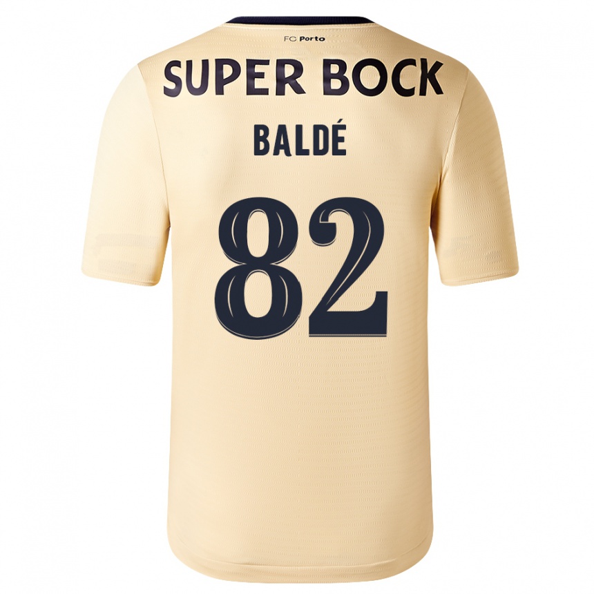 Niño Fútbol Camiseta Alfa Baldé #82 Beige-Dorado 2ª Equipación 2023/24 México