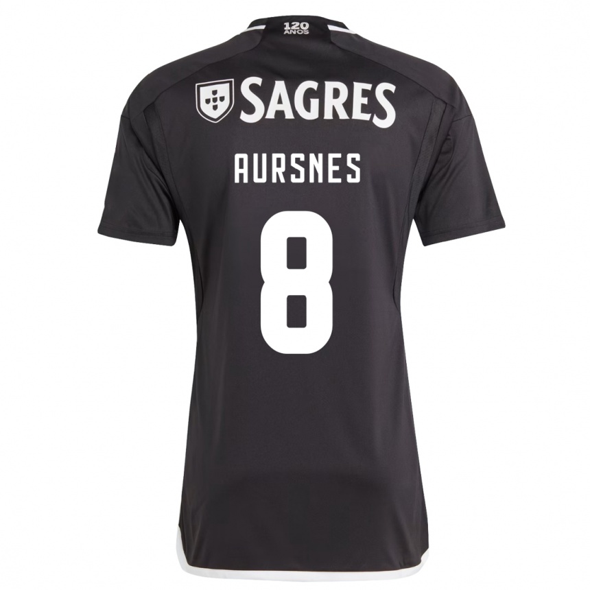 Niño Fútbol Camiseta Fredrik Aursnes #8 Negro 2ª Equipación 2023/24 México