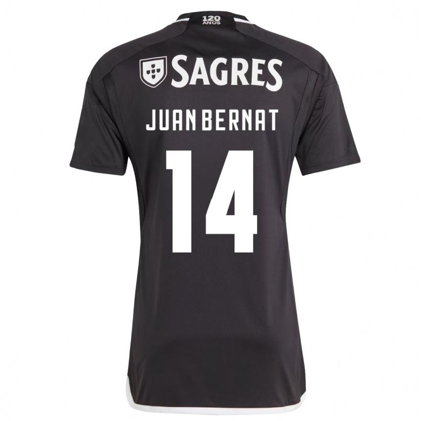 Niño Fútbol Camiseta Juan Bernat #14 Negro 2ª Equipación 2023/24 México