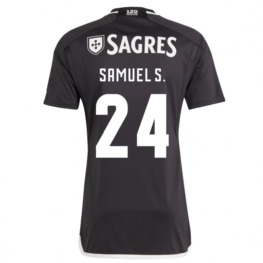 Niño Fútbol Camiseta Samuel Soares #24 Negro 2ª Equipación 2023/24 México