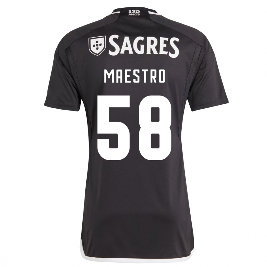 Niño Fútbol Camiseta Maestro #58 Negro 2ª Equipación 2023/24 México