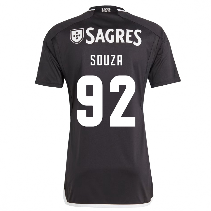 Niño Fútbol Camiseta Pedro Souza #92 Negro 2ª Equipación 2023/24 México