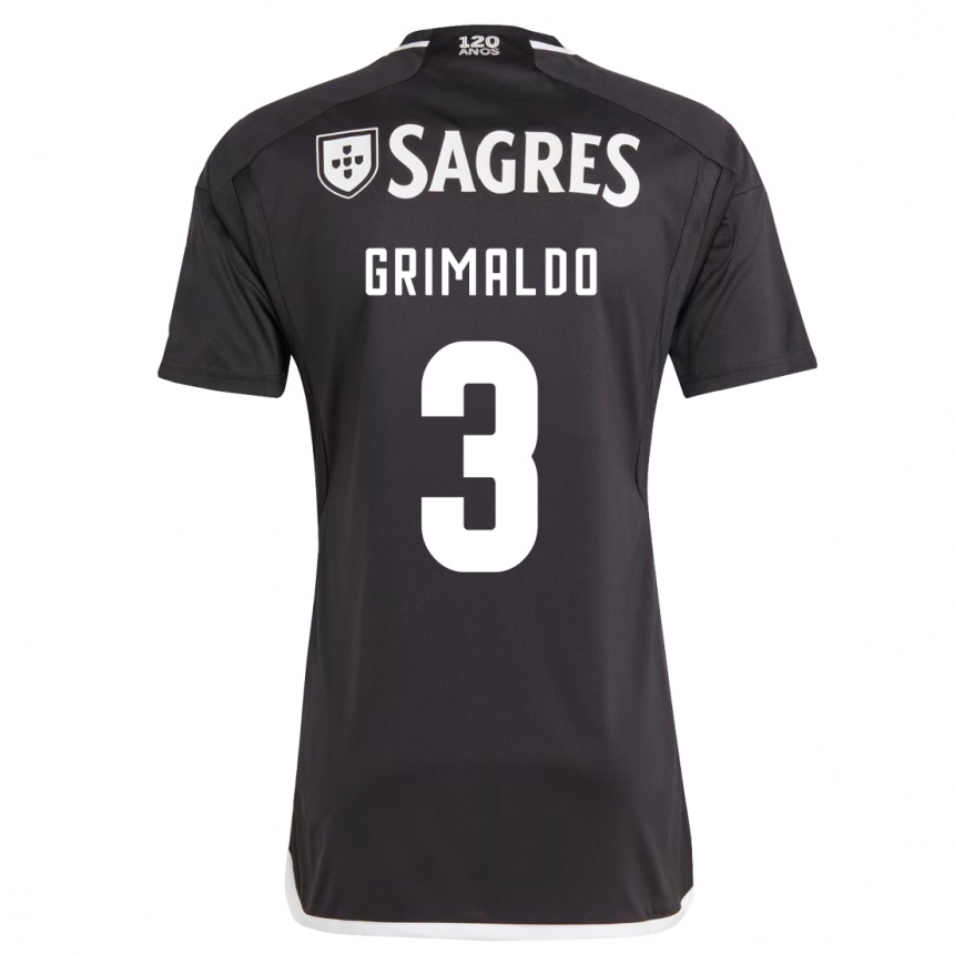 Niño Fútbol Camiseta Alejandro Grimaldo #3 Negro 2ª Equipación 2023/24 México