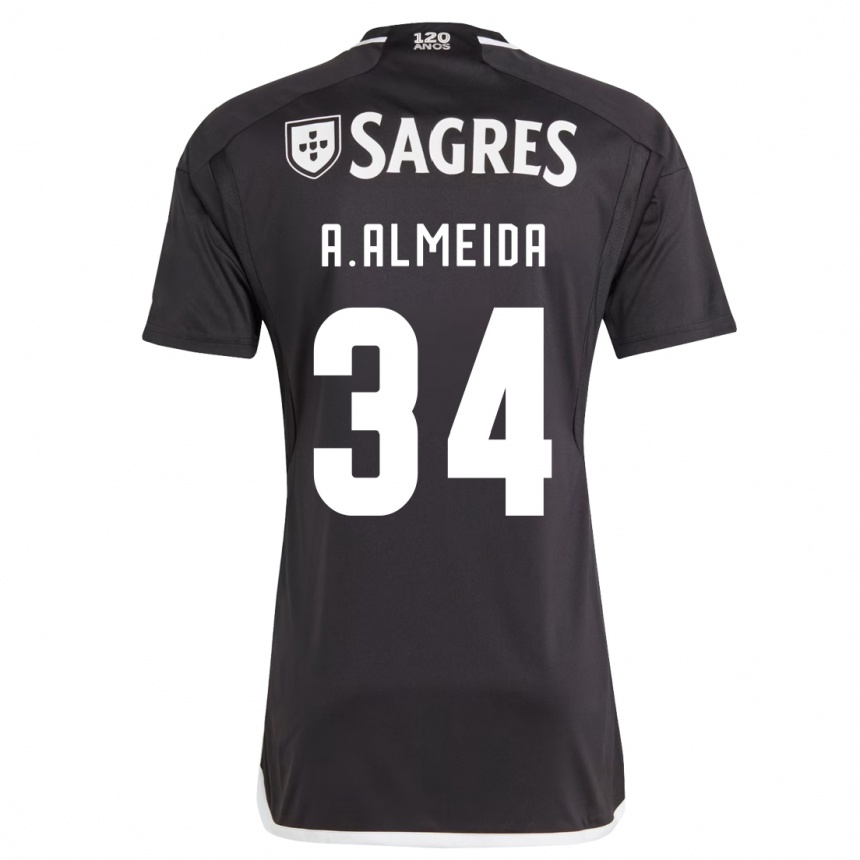 Niño Fútbol Camiseta Andre Almeida #34 Negro 2ª Equipación 2023/24 México