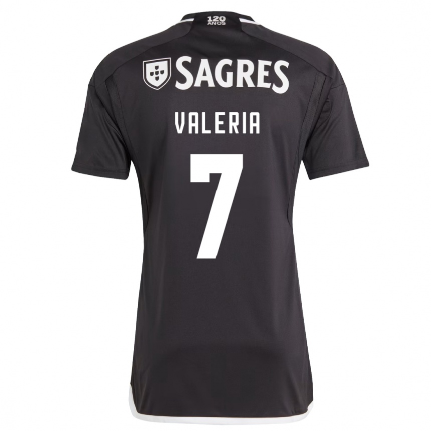 Niño Fútbol Camiseta Valeria #7 Negro 2ª Equipación 2023/24 México