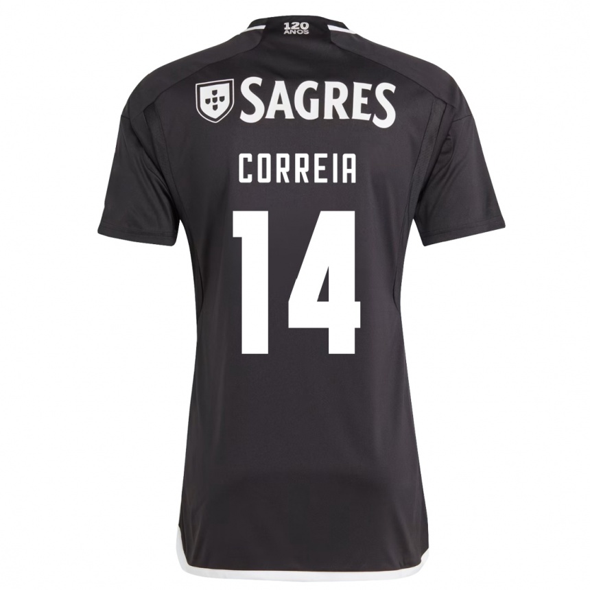 Niño Fútbol Camiseta Carolina Correia #14 Negro 2ª Equipación 2023/24 México