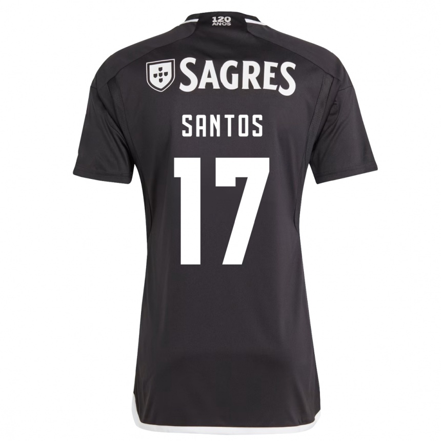 Niño Fútbol Camiseta Daniela Santos #17 Negro 2ª Equipación 2023/24 México