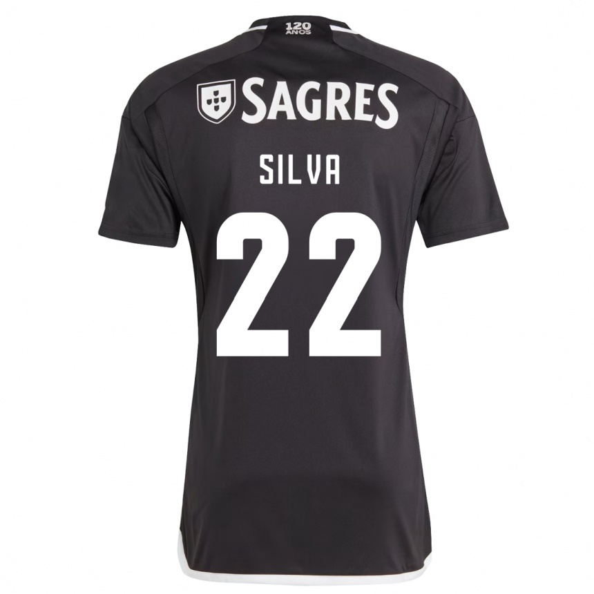 Niño Fútbol Camiseta Amelia Silva #22 Negro 2ª Equipación 2023/24 México