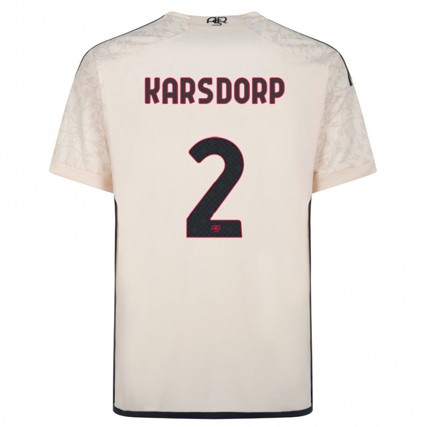 Niño Fútbol Camiseta Rick Karsdorp #2 Blanquecino 2ª Equipación 2023/24 México