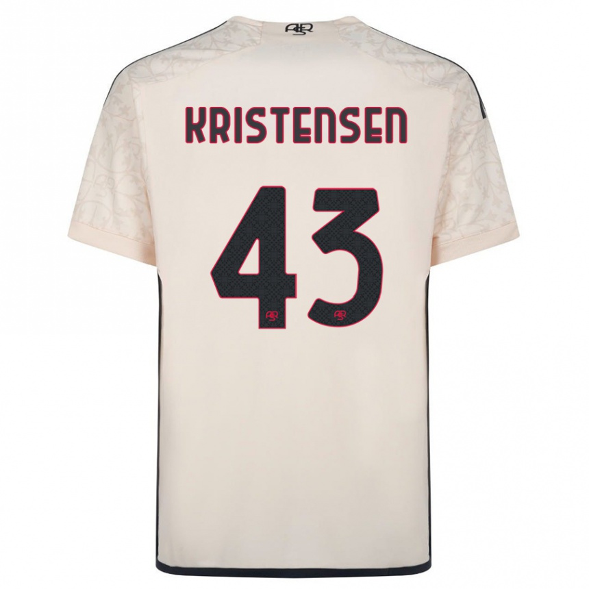 Niño Fútbol Camiseta Rasmus Kristensen #43 Blanquecino 2ª Equipación 2023/24 México