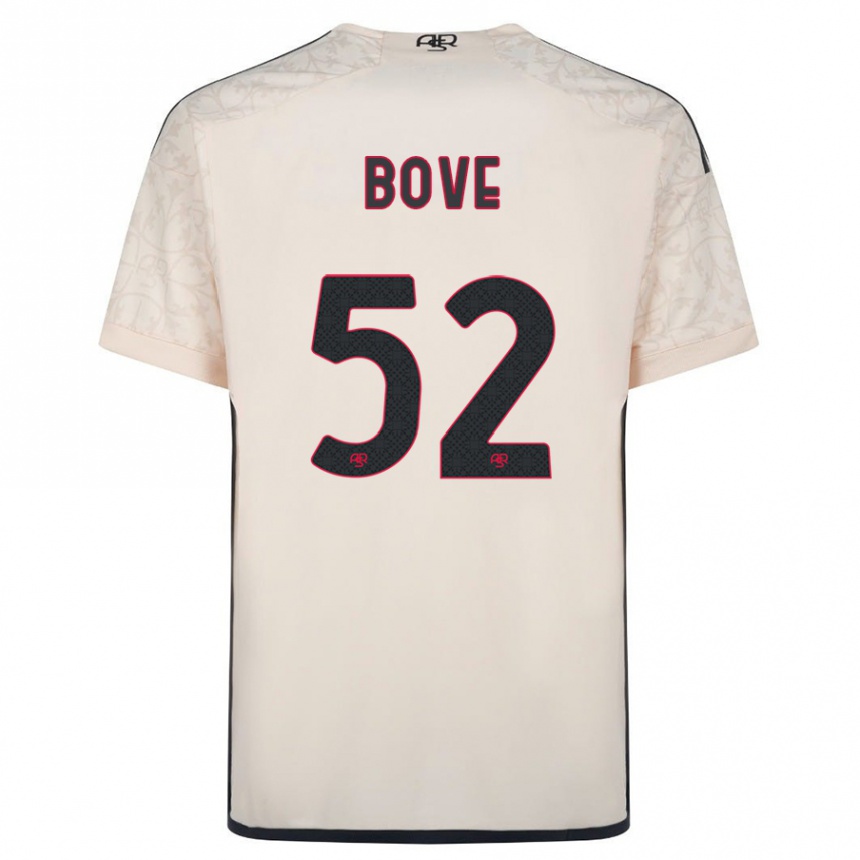 Niño Fútbol Camiseta Edoardo Bove #52 Blanquecino 2ª Equipación 2023/24 México