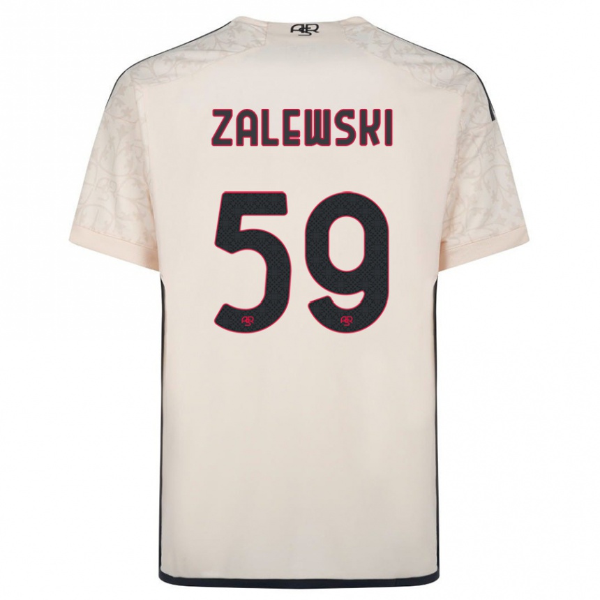 Niño Fútbol Camiseta Nicola Zalewski #59 Blanquecino 2ª Equipación 2023/24 México