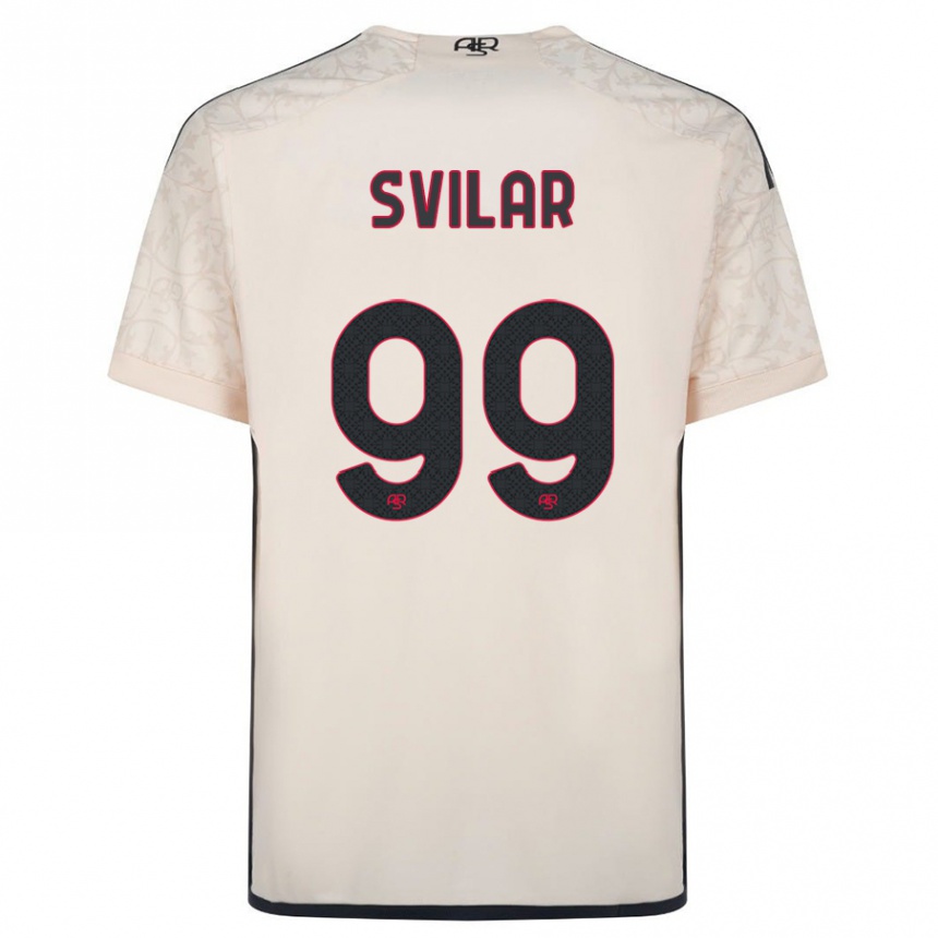 Niño Fútbol Camiseta Mile Svilar #99 Blanquecino 2ª Equipación 2023/24 México