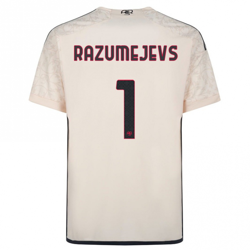 Niño Fútbol Camiseta Vladislavs Razumejevs #1 Blanquecino 2ª Equipación 2023/24 México